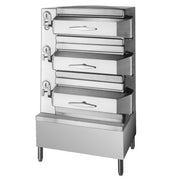 Cleveland PEM-3 24 Pan Electric Pressurized Floor Steamer with Boiler Base - Warehouse Restaurant Deals